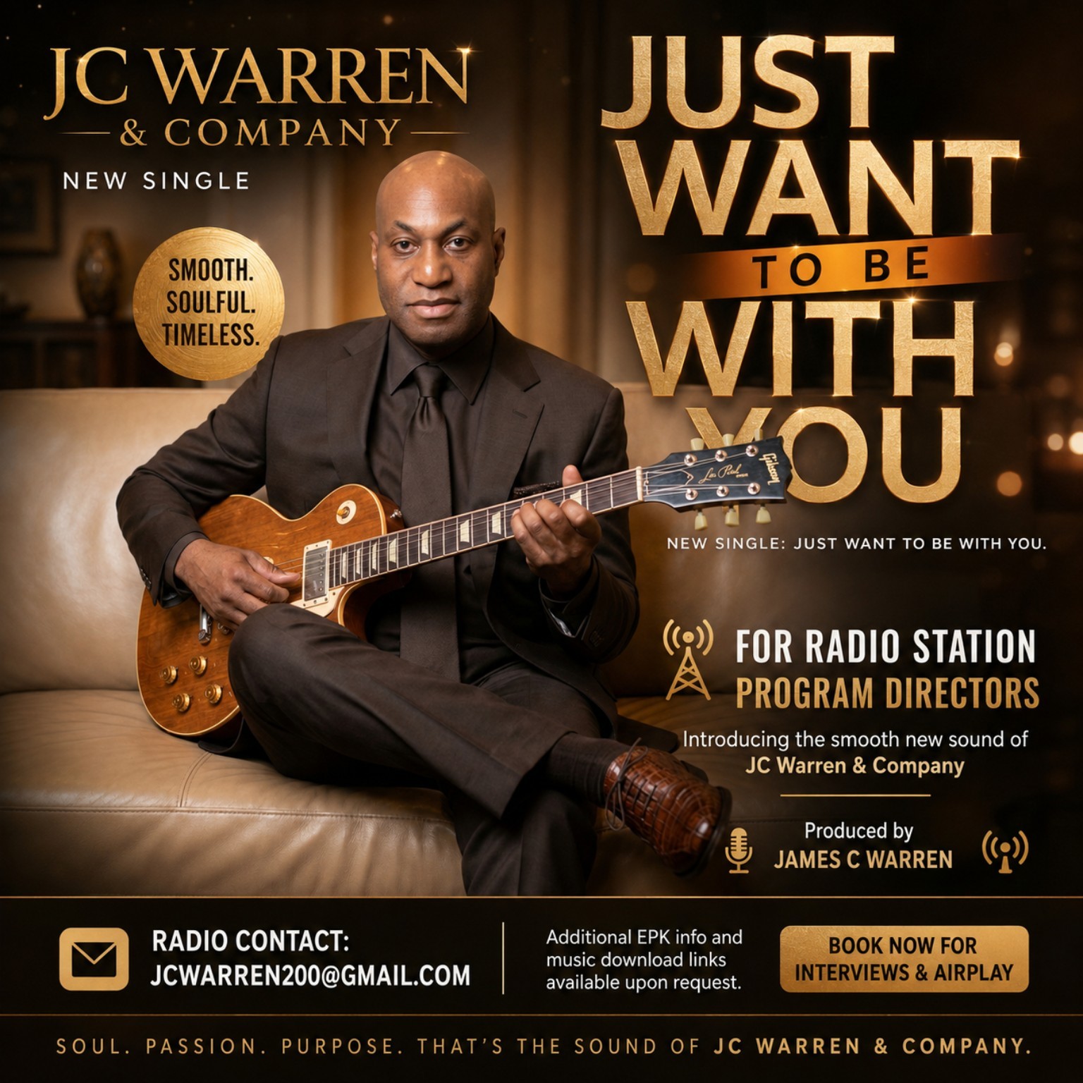 JC Warren and Company — Just Want to Be With You new single artwork
